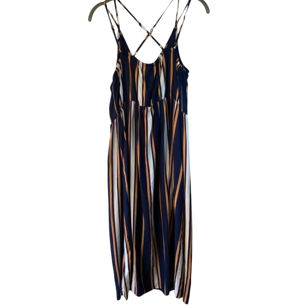 Roxy Sunset Beauty Lightweight Flowy Surfer Skater Button Down Tank Dress SZ S - Picture 13 of 13